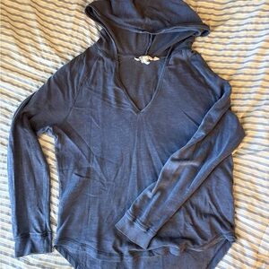 Blue long sleeve hoodie